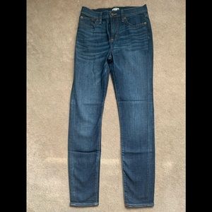 Jcrew Toothpick jeans.